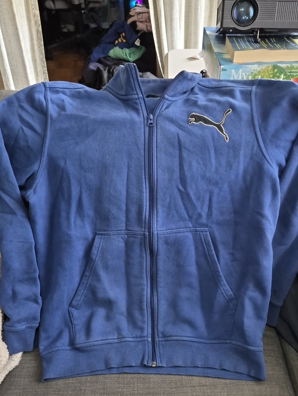 Puma  Blue Full-Zip with Logo